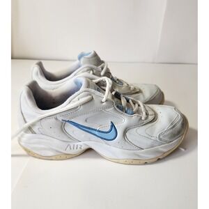 Nike Air Womens Training Shoes White Blue Vintage 2007 Y2K Sneakers 8.5
